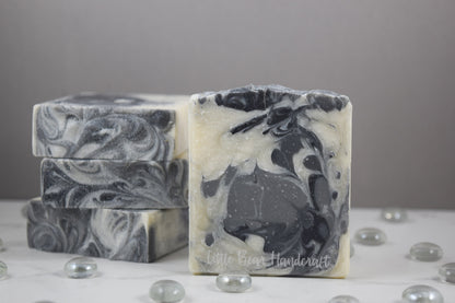 Rorschach Swirl Black and White Soap