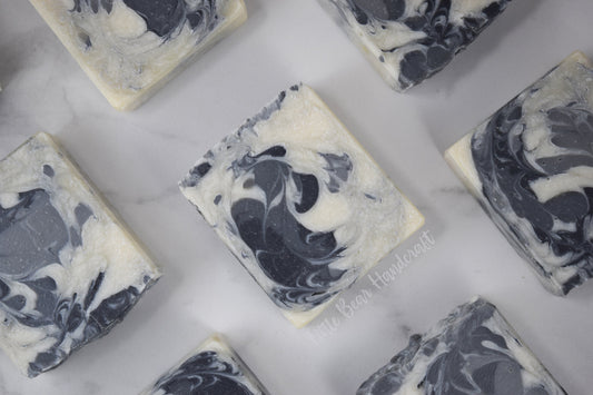 Rorschach Swirl Black and White Soap